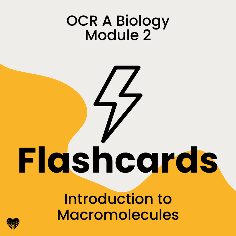 OCR A Level Biology Flashcards: Introduction to Macromolecules