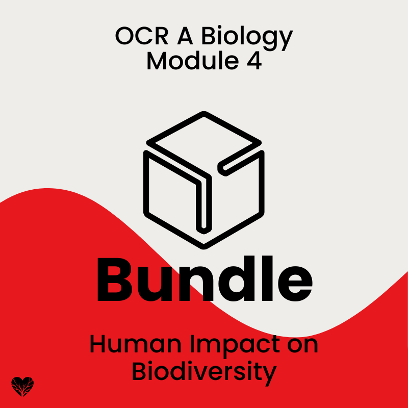 OCR A Level Biology Human Impact on Biodiversity Bundle