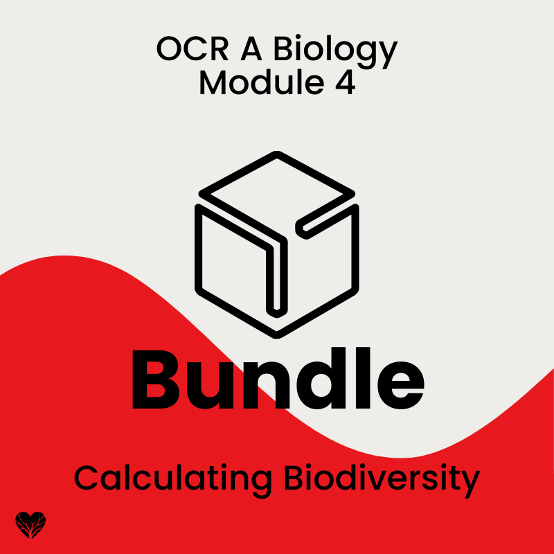 OCR A Level Biology Calculating Biodiversity Bundle