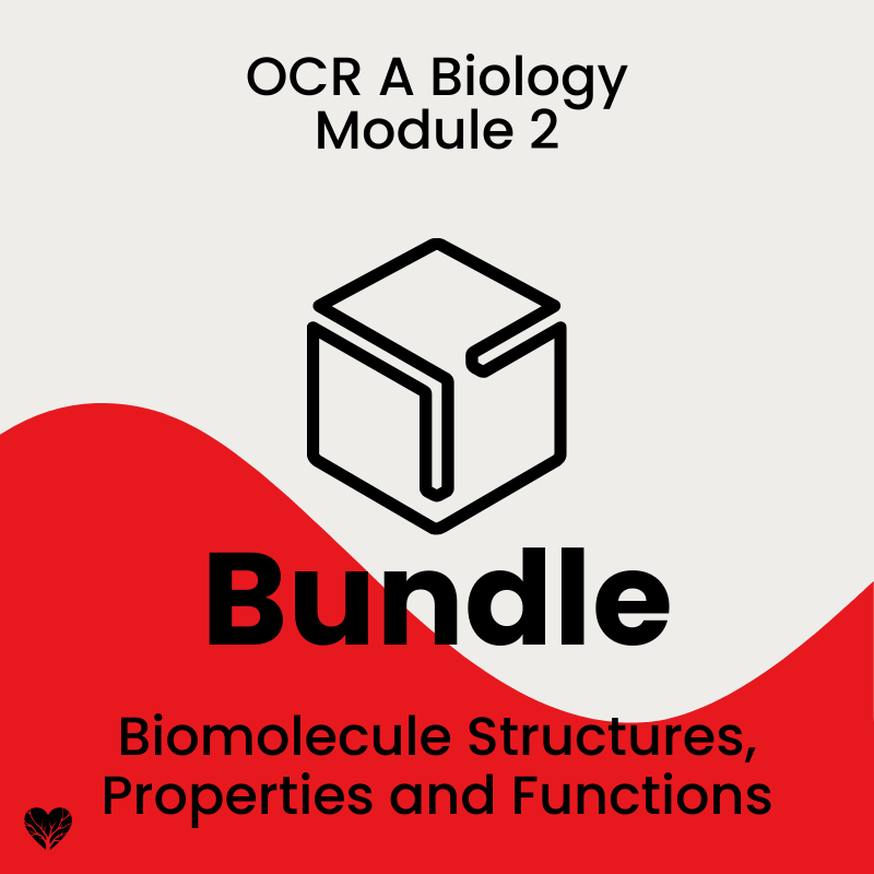 OCR A Level Biology Biomolecule Structures, Properties and Functions Bundle
