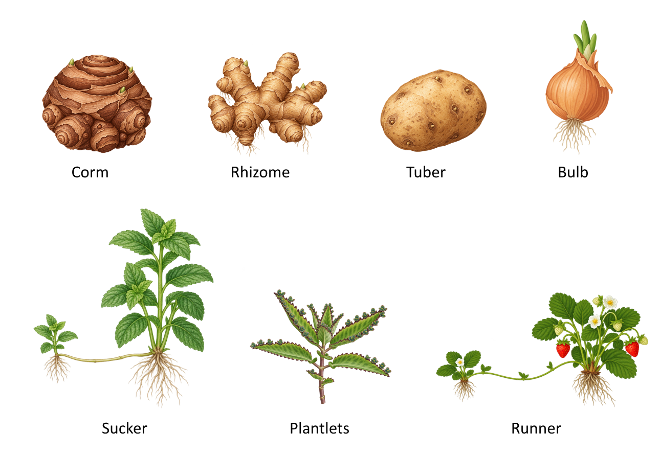 Vegetative Structures - Cloning in Plants OCR A Level Biology revision notes