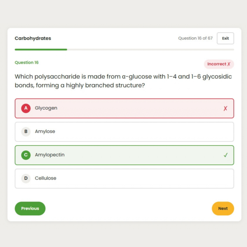 Year 12 OCR A Biology MCQs